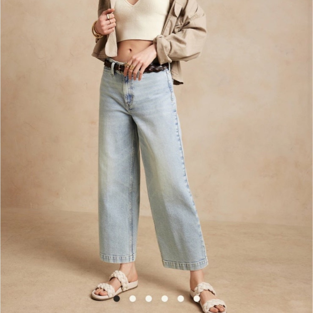 Banana Republic Wide Leg Crop Jeans